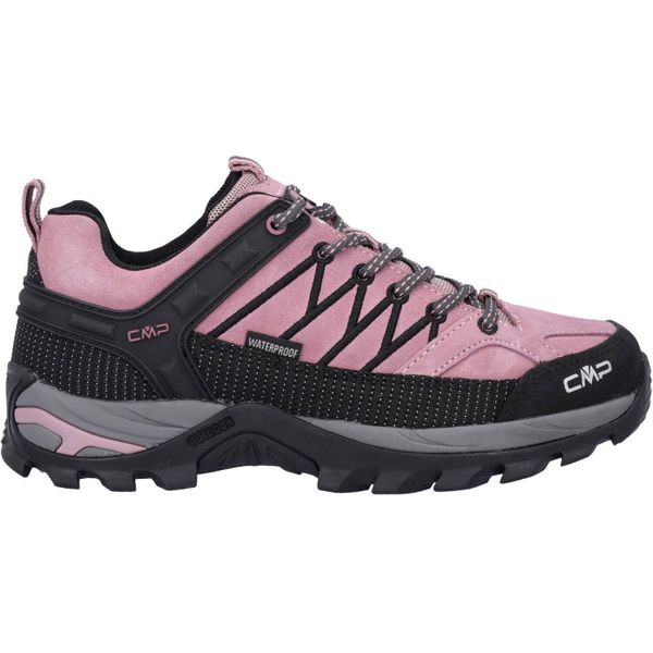 Buty trekkingowe damskie CMP RIGEL LOW. Czarne obuwie trekkingowe damskie CMP, bez zapięcia. W wyprzedaży za 269.99 zł.