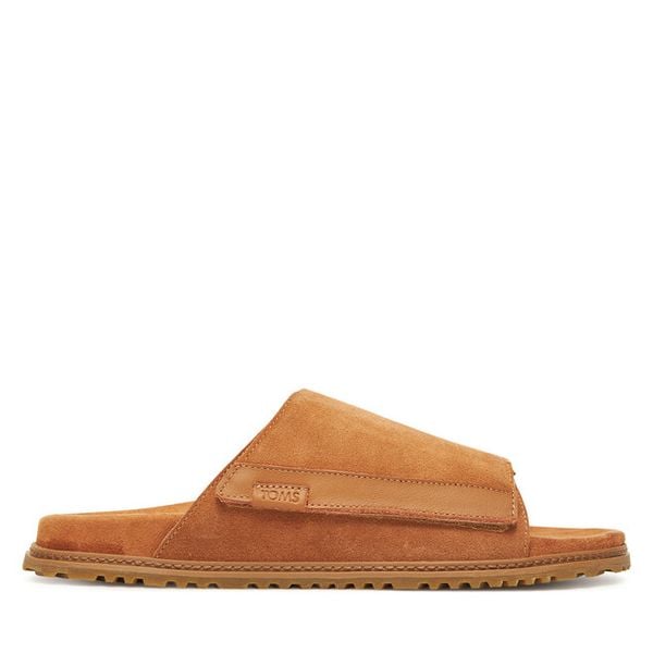 Klapki Toms. Brązowe klapki męskie Toms, bez wzorów, bez zapięcia. Za 339.99 zł.