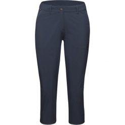 Spodenki trekkingowe damskie Mammut Runbold Capri. Niebieskie szorty damskie Mammut, bez wzorów, z elastanu, sportowe. Za 271.70 zł.