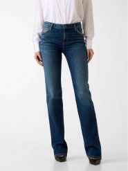 Guess Jeansy 180926 Niebieski Straight Fit. Niebieskie jeansy damskie Guess, z aplikacjami, z jeansu. Za 669.99 zł.