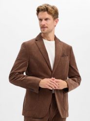 Finshley & Harding marynarka z zestawu modułowego Mężczyźni Modern Fit Sztruks brązowy, 50. Brązowe garnitury męskie Finshley & Harding, m, bez wzorów, ze sztruksu, biznesowe. Za 799.95 zł.