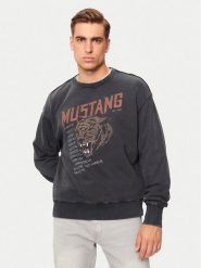 Mustang Bluza Auburn 1015638 Czarny Oversize. Czarne bluzy męskie Mustang, m, bez wzorów, z bawełny, bez ramiączek, bez kaptura. Za 209.99 zł.