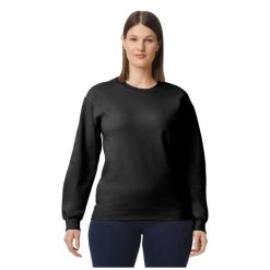 Bluza Polarowa Unisex Dla Dorosłych Softstyle O Średniej Gramaturze. Czarne bluzy sportowe męskie GILDAN, m, bez wzorów, z polaru, bez kaptura. Za 87.99 zł.