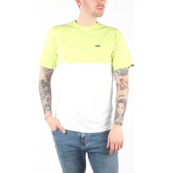 Vans Colorblock Koszulka Żółty Biały. Białe t-shirty męskie Vans, l, bez wzorów, z bawełny, bez kołnierzyka, bez ramiączek. Za 94.95 zł.