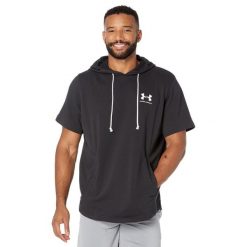 Koszulka sportowa męska Under Armour Rival Terry Lc Ss Hd. Białe koszulki sportowe męskie Under Armour, l, bez wzorów, z bawełny, bez ramiączek, na fitness i siłownię. Za 284.00 zł.