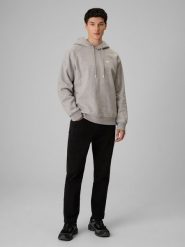 4F Spodnie casual męskie - czarne XL. Czarne spodnie materiałowe męskie 4F, bez wzorów, z materiału. Za 169.99 zł.