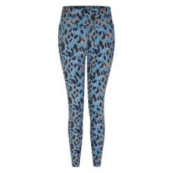 Damskie Legginsy Z Nadrukiem Lamparta Z Recyklingu. Niebieskie legginsy damskie Dare 2B, bez wzorów. Za 75.99 zł.
