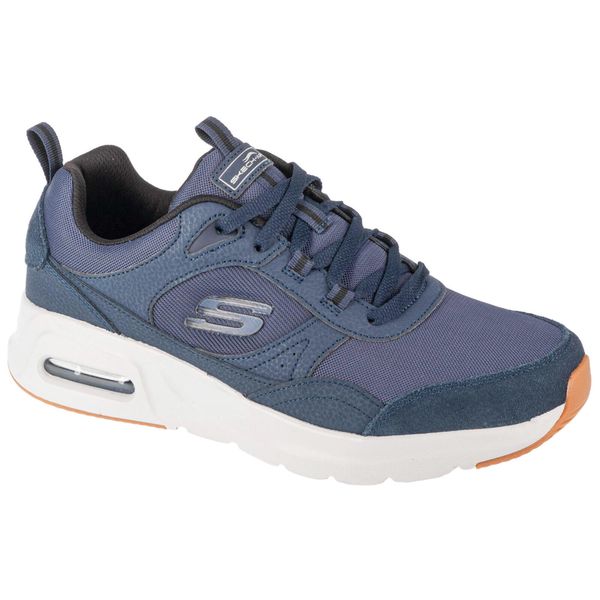 Buty sportowe Sneakersy męskie, Skechers Skech-Air Court - Homegrown. Niebieskie buty sportowe męskie Skechers, bez wzorów, bez zapięcia, trekkingowe. Za 329.99 zł.