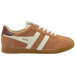 Sznurowane trampki damskie Gola Elan. Białe trampki i tenisówki damskie Gola, bez wzorów, z gumy, bez zapięcia. Za 539.00 zł.