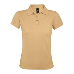 Damska Koszulka Polo Prime. Brązowe koszulki sportowe damskie SOL'S, l, bez wzorów, bez ramiączek. Za 79.99 zł.