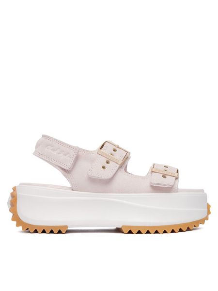 Converse Sandały A20648C Różowy jasny. Czerwone sandały damskie Converse, bez wzorów, z materiału, bez obcasa, na płaskiej podeszwie, bez zapięcia. Za 339.99 zł.