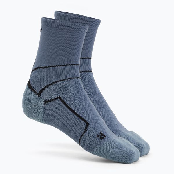 Skarpety Mizuno ER Trail. Niebieskie skarpetki damskie Mizuno, bez wzorów, z elastanu. Za 29.99 zł.