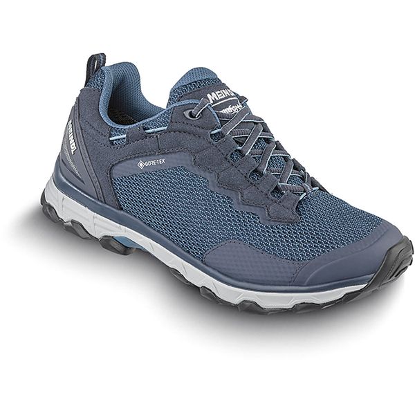 Buty trekkingowe damskie MEINDL Activo Sport Lady GTX z membraną Gore-tex. Niebieskie obuwie trekkingowe damskie MEINDL, z gore-texu, bez zapięcia. Za 899.00 zł.