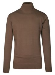 Golf Beżowy, Elegancki Męski Camelowy, 100% BAWEŁNA -Brave Soul. Brązowe swetry męskie Brave Soul, m, bez wzorów, z bawełny, eleganckie, bez kołnierzyka, bez ramiączek. Za 119.00 zł.