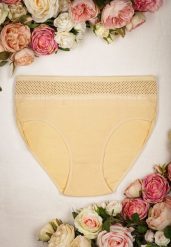 Żółte Klasyczne Majtki Figi z Elastycznej Bawełny Ulenvec. Żółte majtki damskie Born2be, z bawełny. Za 4.99 zł.