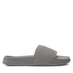 Klapki New Balance. Szare klapki damskie New Balance, bez wzorów, sportowe, bez obcasa, bez zapięcia. Za 119.99 zł.