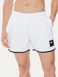 Tommy Hilfiger Szorty kąpielowe UM0UM03149 Biały Regular Fit. Białe kąpielówki męskie Tommy Hilfiger, bez wzorów, z syntetyku. Za 229.99 zł.