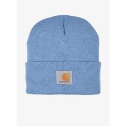 Czapka zimowa Carhartt Watch Hat - skystone. Niebieskie czapki damskie Carhartt, na zimę, bez wzorów. Za 69.99 zł.