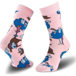 Skarpety Wysokie Damskie HAPPY SOCKS - BEA01-3001 Kolorowy Różowy. Czerwone skarpetki damskie Happy Socks, bez wzorów, z bawełny. W wyprzedaży za 19.00 zł.