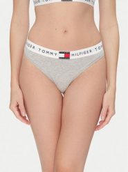 Tommy Hilfiger Stringi UW0UW06039 Szary. Szare majtki damskie Tommy Hilfiger, z bawełny. Za 59.99 zł.