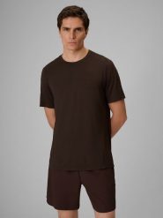 4F Koszulka treningowa szybkoschnąca męska 4F x Robert Lewandowski - brązowa XXL. Brązowe t-shirty męskie 4F, l, bez wzorów, z materiału, bez kołnierzyka, bez ramiączek. Za 129.99 zł.