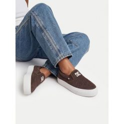 Tenisówki DC Shoes. Brązowe trampki i tenisówki damskie DC Shoes, bez wzorów, bez zapięcia. Za 199.99 zł.