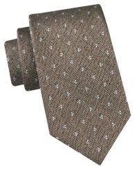 Klasyczny Krawat Męski - Chattier - Jasny Brąz, Drobny Wzór. Krawaty i muchy Chattier, bez wzorów, z tkaniny, eleganckie. Za 49.00 zł.