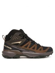 Salomon Trekkingi X Ultra 360 Mid GTX L45473200 Czarny. Czarne botki męskie Salomon, ze skóry, bez zapięcia. Za 709.99 zł.