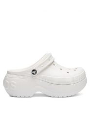 Crocs Klapki BELLA CLOG 210062-100 Biały. Białe klapki damskie Crocs, bez wzorów, bez obcasa, bez zapięcia. Za 279.99 zł.