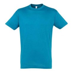 Koszulka Regent Dla Dorosłych Unisex. Niebieskie bluzki damskie SOL'S, l, bez wzorów, sportowe, bez kołnierzyka, bez ramiączek. Za 33.99 zł.