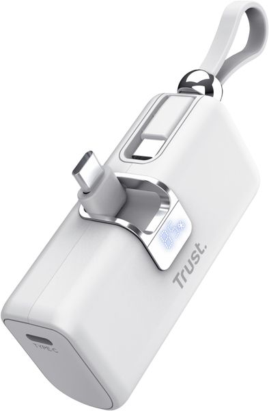 Powerbank Trust Pacto 5000mAh Biały. Białe powerbanki TRUST. Za 68.58 zł.