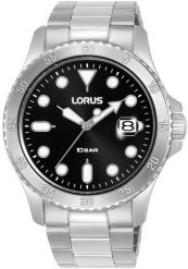 Zegarek Lorus Zegarek męski Lorus RS965DX9 srebrny. Szare zegarki męskie Lorus, bez wzorów, srebrne. Za 399.00 zł.
