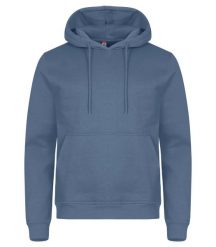 Clique Bluza z kapturem Miami z bawełny i poliestru z recyklingu – Steel Blue. Niebieskie bluzy damskie CLIQUE, s, bez wzorów, z bawełny, bez ramiączek, z kapturem. Za 166.52 zł.