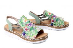 RIEKER V1241-92 multi, sandały damskie. Sandały damskie Rieker, bez wzorów, bez obcasa, bez zapięcia. Za 255.92 zł.