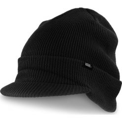 Czapka VANS - Visor Cuff VN0A3HJ8BLK Black. Czarne czapki męskie Vans, bez wzorów, z materiału. Za 99.00 zł.