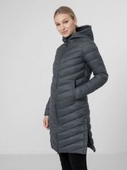 4f Kurtka damska H4Z22-KUDP015 Ciemny niebieski r. M. Niebieskie kurtki sportowe damskie 4F, m, bez wzorów, bez ramiączek, bez kaptura. Za 299.00 zł.