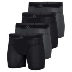 Bokserki Active Micro Vent 4 pak. Bokserki męskie Adidas, bez wzorów, z materiału. Za 333.00 zł.