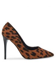 DeeZee Szpilki AB-4503-1 Brązowy. Brązowe szpilki damskie DeeZee, bez wzorów, z materiału, bez obcasa, na szpilce, bez zapięcia. Za 139.99 zł.