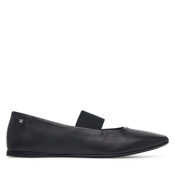 Baleriny Max Mara. Czarne balerinki damskie Max Mara, bez wzorów, bez obcasa, bez zapięcia. Za 2,249.00 zł.