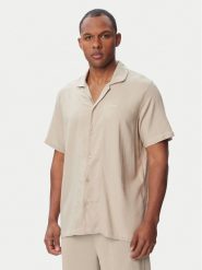 BOSS Koszulka piżamowa Fresh Shirt 50561522 Beżowy jasny Regular Fit. Brązowe piżamy męskie Boss, m, bez wzorów, z wiskozy, bez kołnierzyka, bez ramiączek. Za 339.99 zł.