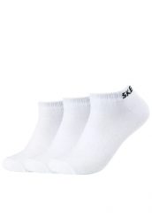 Skarpetki sportowe dla dorosłych 3PPK Mesh Ventilation Socks. Białe skarpety męskie Skechers, bez wzorów, z bawełny. Za 25.99 zł.