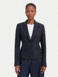 BOSS Marynarka Jia18 50564479 Granatowy Slim Fit. Niebieskie marynarki i żakiety damskie Boss, bez wzorów, z lyocellu, bez kołnierzyka, bez ramiączek. Za 1,909.00 zł.