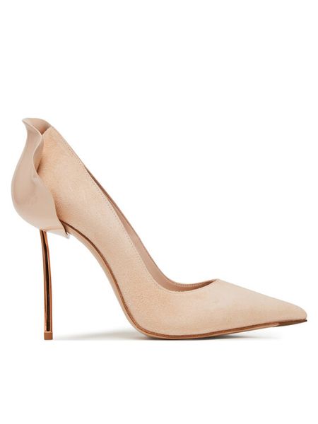 Le Silla Szpilki 3101M100G3PPVEL Beżowy. Brązowe szpilki damskie LE SILLA, bez wzorów, ze skóry, bez obcasa, na szpilce, bez zapięcia. Za 1,949.00 zł.