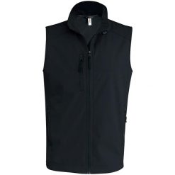 Kurtka puchowa bez rękawów Kariban Softshell. Czarne kurtki męskie KARIBAN, m, bez wzorów, z elastanu, bez kaptura. Za 193.00 zł.