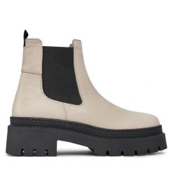 Botki Caprice. Brązowe botki damskie Caprice, bez wzorów, bez obcasa, na płaskiej podeszwie, bez zapięcia. Za 589.99 zł.