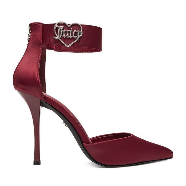 Szpilki Juicy Couture. Czerwone szpilki damskie Juicy Couture, bez wzorów, bez obcasa, na szpilce, bez zapięcia. Za 249.99 zł.