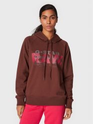 G-Star Raw Bluza Raglan D22117-A613-D312 Brązowy Regular Fit. Brązowe bluzy damskie G-Star Raw, xs, bez wzorów, z bawełny, retro, bez ramiączek, bez kaptura. Za 469.99 zł.