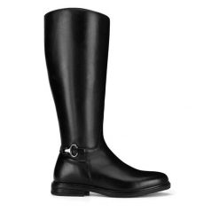 Kozaki Sergio Bardi. Czarne kozaki damskie Sergio Bardi, bez wzorów, bez obcasa, na płaskiej podeszwie, bez zapięcia. Za 335.99 zł.