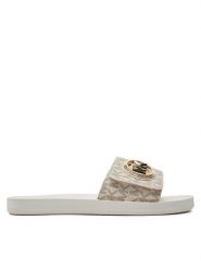 MICHAEL Michael Kors Klapki Mk Charm Slide 40R4MKFA1B Écru. Klapki damskie MICHAEL Michael Kors, bez wzorów, ze skóry, bez obcasa, bez zapięcia. Za 359.99 zł.