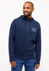 MĘSKA BLUZA Z KAPTUREM MUSTANG LOGO Brighton Dress Blues 1014787 5334. Bluzy męskie Mustang, l, bez wzorów, z kapturem. Za 149.99 zł.